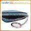 Genuine leather cross pattern extravagant blue coin purse
