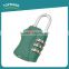Toprank Promotional Tsa Approved Combination Luggage Zipper Lock 3 Dial Combination TSA Lock For Luggage Bag