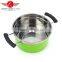 Hot Selling 4pcs Colorized Stainless Steel Soup Pot kitchen cookware With Glass Lid