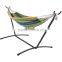 Garden Lightweight Green Canvas Double Hammock with Carry Bag