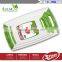 3 Piece Chopping Board Plastic Cutting Board Set with Non-Slip Feet and Deep Drip Juice Groove -Dishwasher safe -Decorated your