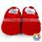 Plain Red Baby Girls Shoes Winter Soft Sole Prewalker Wholesale Baby Crib Shoes