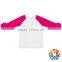 Baby Raglan Ruffle Shirt Girls Solid Ruffle Tops Children Boutique Clothing Wholesale