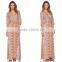 Drawstring Empire Waist Boho Maxi Dress Wholesale