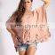 ladies' comfortable embroidery loose tops