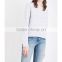 Wholesale Women Relaxed Round Neck Dropped Shoulders Long Sleeves Oversized Cotton Jersey Sweatshirt(DQE0169T)