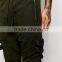 custom mens drop crotch joggers fashion sweat pants joggers high quality sweatpants with zippers