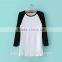 Wholesale Girls Sports Baseball Tee Women camisetas femininas ropa mujer Contrast Sleeve Raglan T Shirt