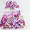 China clothing manufacturers cheap price Top 100 little model vintage floral baby ruffle short