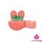 SPA052-5 Lovebaby Yiwu Cheap Solid Color With Small Bow Rabbit Clips Girls Wear
