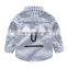 S33458W Baby Shirts Plaid Shirt Boy Child Blouse Cotton Tops Brand Polo Shirts