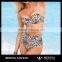 Wholesale High Waist Retro Boho Bikini