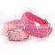 PU pet collar three rows of diamond dog necklace exquisite diamond dog belt