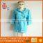 light blue high quality microfiber bathrobe for home