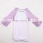 Hot Sale Solid Color Infant Girl Gowns Ruffle Reglan Gown Long Sleeves 0-24 Months