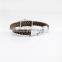 Hot Popular Cosplay Game Legend of Zelda Fashion Braided Leather Alloy Clasp Bracelet Cuff Wristbands