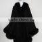 Grace Middle Size Ladies Cashmere Fox Fur Shawl Pashmina