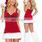 Bulk Cheap Girls Sexy Dress Fancy Christmas Santa Claus Costume