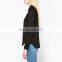 Latest arrival Casual Cotton Blouse Black Women shirts With Long Sleeves