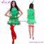 Drop Free Shipping Green winter Women Christmas Elf Costumes