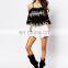 High quanlity OEM Wholesale factory custom off shoulder women blouse fashion women shirt top