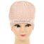 New style ladies beige crochet kint womens beanie