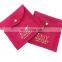 custom button velvet drawstring pouch packing