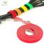 Reusable nylon cable tie tape cable hook and loop fastener back to back hook and loop cable tie
