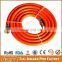 Europe Germany CE 25 Foot Orange Gas Cooker Connection Hose Thread with Quick Disconnect
