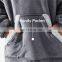 Elaborate Design Super Soft Double Sided Durable Wearable Sherpa Blanket Hoodie For Men Women Children