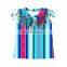 Mexican Serape Blouse Girls Children Fringe shirts And Tops