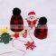 Cowinner Xmas Plaid Knit Matching Hats For Mom And Baby Christmas Buffalo Knit Warm Beanies Hat With Pom Pom Ball