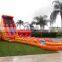 Giant Tall Inflable Orange Marble Water Slide, Slip and Slide With Pool