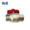 1/2" - 1" F-BSP x M-BSP Valogin 435 psi Nickel Plating Brass Ball Valve