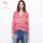Ladies Cashmere V Neck Loose Sweater,Lady Fashion Sweater
