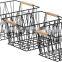 Amazon Hot Sale Wholesale Durable Iron Metal Wire Home Goods Fruit Supermarket Shopping Storage Basket Organizer