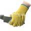Aramid cutting and heat-resistant non-slip and puncture-resistant performance men's safety leather gloves