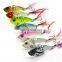 In Stock Spinner Fishing Lures Metal VIB Lure Wobblers CrankBaits Jig Shone Metal Sequin Trout Spoon for Carp Fishing
