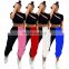 Wholesale custom brand Sweat Pants Women Logo Custom White And Black Long Pants For Ladies Drawstring Autumn Fall Jogger Hiking