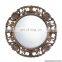 large wooden wall mirror