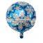Premium Snowflake Balloons Western Indoor Windows Blue Silver Eco Waterproof Christmas Decorations