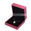 Fadeli Wholesale Custom Logo Red Pu Leather Jewelry Packaging Necklace Pendant Box