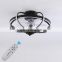 Amazon Dropshipping Bedroom Small Modern Decorative Remote Control Led Ceiling Fan With Led Light Chandelier Lamp