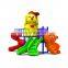 cute popular  dog animal theme Type small Plastic Swing and Slide Kids children climb Outdoor Playground equipment