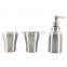 Silver bathroom accessories sets complete stainless steel design soap dispenser
