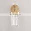 Nordic Luxury Crystal LED Wall Lamps Modern Decoration Loft Wall Sconce Lamp Living Room Lights Kitchen Indoor Lighting Fixture