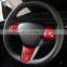Steering Wheel Decorative Stickers Cover 3 pieces/set For Tesla Model 3 Model Y Accessories Interior Decoration