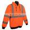 High visible workwear safety jacket with hood,  Hi vis hoodie for work uniform