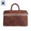 Anthracite Fitting with Cotton Lining Modern Design Stylish Look Durable Genuine Leather Laptop Bag for Men