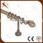 Modern Style Finial Curtain Rod Set With Ellipse Shape Finial Decorative